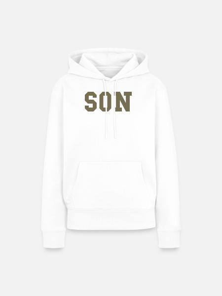 SON – College Style Statement - Frauen Premium Bio Hoodie - Weiß