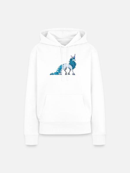 Cornelune - Frauen Premium Bio Hoodie - Weiß