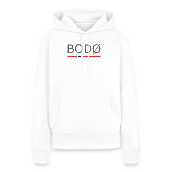 Bodo - Norvège - Norvège - Norvège - Sweat à capuche Premium bio Femme - blanc - Devant - Julia (174cm)