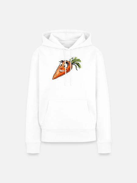 Karotte - Frauen Premium Bio Hoodie - Weiß