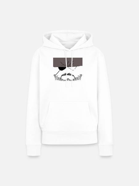 Soldat - Frauen Premium Bio Hoodie - Weiß