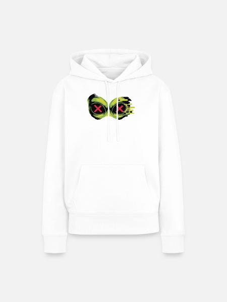Neon X Schwimmbrille - Frauen Premium Bio Hoodie - Weiß