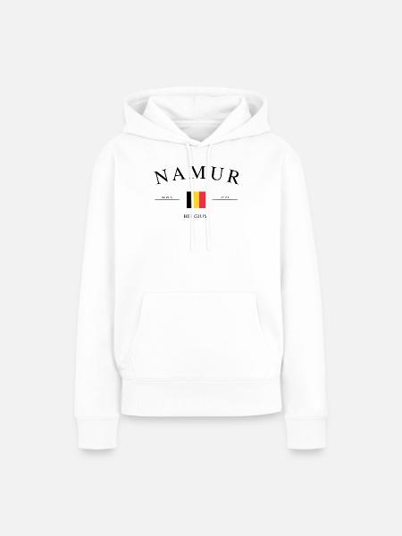 Namur Belgien – Urlaub Souvenir & Geschenk - Frauen Premium Bio Hoodie - Weiß