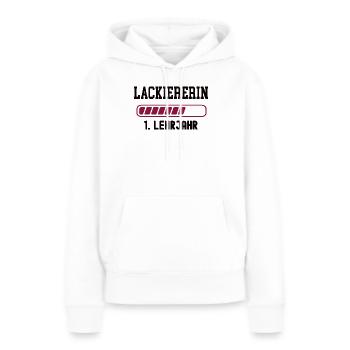 Apprentissage vernisseur 1ère année d’apprentissage peintre - Sweat à capuche Premium bio Femme - blanc - Devant - Julia (174cm)