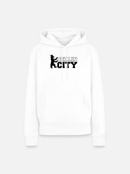 berlin_city_1 - Frauen Premium Bio Hoodie - Weiß
