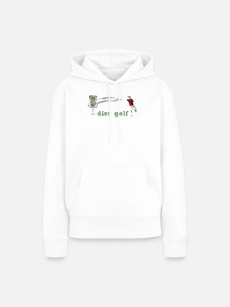 Disc Golf - Frauen Premium Bio Hoodie - Weiß