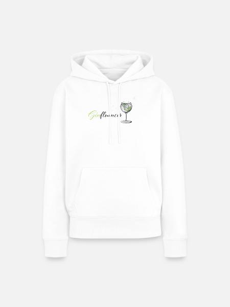 GINFLUENCER - Frauen Premium Bio Hoodie - Weiß