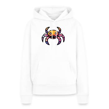 Crabe Crabe Zombie - Sweat à capuche Premium bio Femme - blanc - Devant - Julia (174cm)