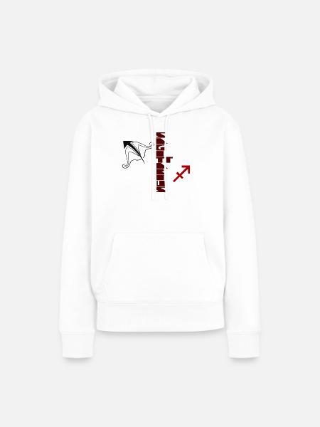 Schütze-Design von Cean - Frauen Premium Bio Hoodie - Weiß
