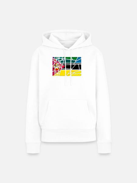 Mosambik - Frauen Premium Bio Hoodie - Weiß