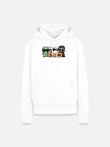 Halloween Party - Frauen Premium Bio Hoodie - Weiß