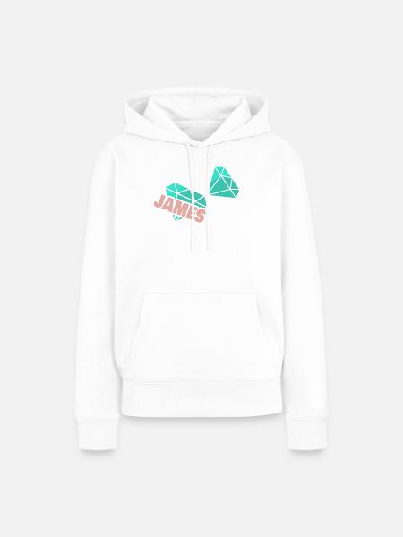 James - Frauen Premium Bio Hoodie - Weiß