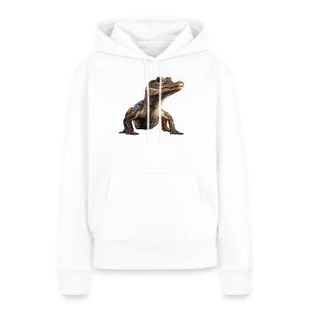 Kaiman Krokodil Alligator Reptilien Kroko Kaimane - Frauen Premium Bio Hoodie - Weiß - Vorne - Julia (174cm)