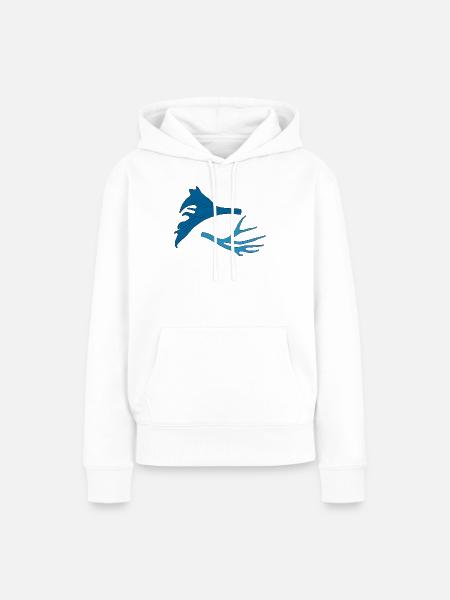 Geweihe vom Hirsch - Frauen Premium Bio Hoodie - Weiß