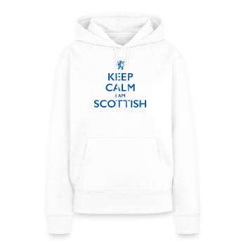 Scottish Scot, Écosse - Sweat à capuche Premium bio Femme - blanc - Devant - Julia (174cm)