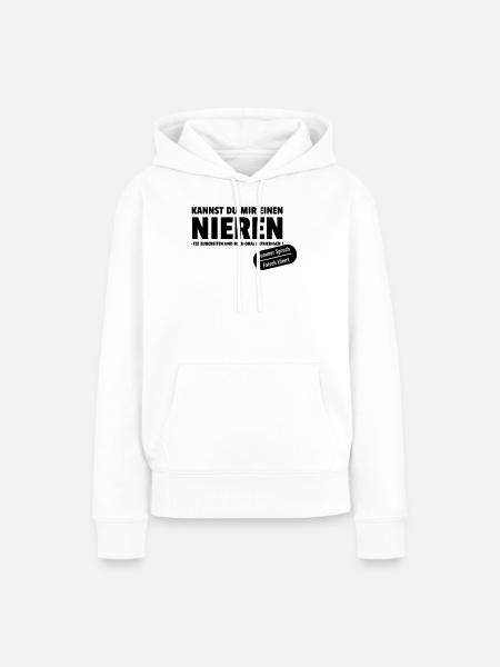 falsch zitiert - Frauen Premium Bio Hoodie - Weiß