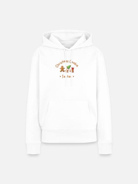 Cookie Tester - Frauen Premium Bio Hoodie - Weiß