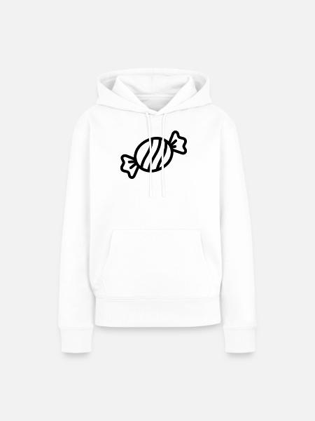 Süßigkeiten - Frauen Premium Bio Hoodie - Weiß