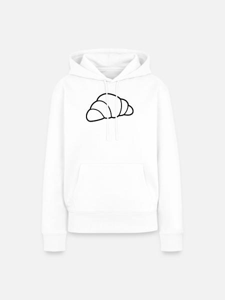 Halbmond - Frauen Premium Bio Hoodie - Weiß