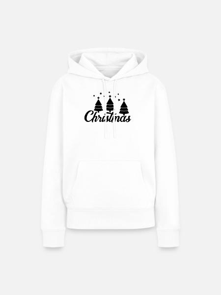 Christmas - Frauen Premium Bio Hoodie - Weiß