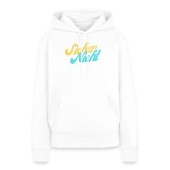 Certainement pas. - Sweat à capuche Premium bio Femme - blanc - Devant - Julia (174cm)