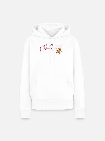 Weihnachtslebkuchen - Frauen Premium Bio Hoodie - Weiß