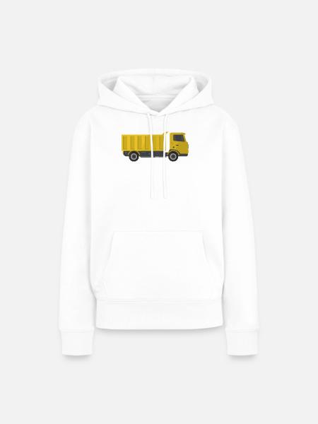 Lkw - Frauen Premium Bio Hoodie - Weiß