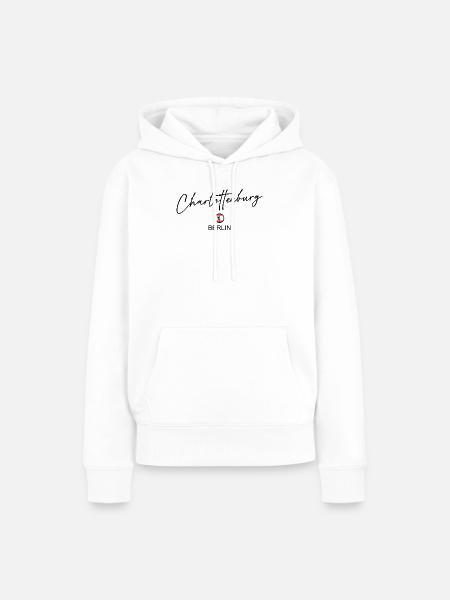Charlottenburg - Berlin Flagge - Berliner Bär - Frauen Premium Bio Hoodie - Weiß