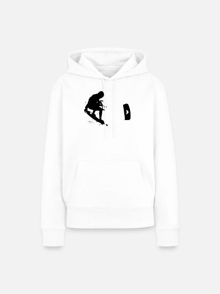Kitesurfing - Frauen Premium Bio Hoodie - Weiß