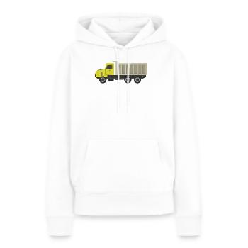 Lkw - Frauen Premium Bio Hoodie - Weiß - Vorne - Julia (174cm)