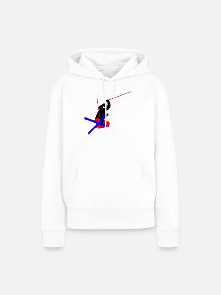 Freestyle ski - Frauen Premium Bio Hoodie - Weiß