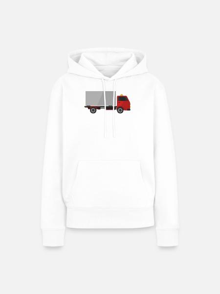 Lkw - Frauen Premium Bio Hoodie - Weiß