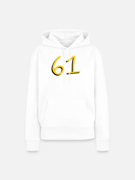 61 - Frauen Premium Bio Hoodie - Weiß