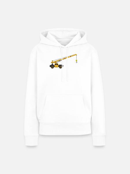 Kranwagen - Frauen Premium Bio Hoodie - Weiß