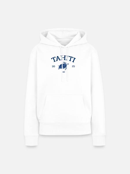 Tahiti - Turtle - French Polynesia - Schildkröte - Frauen Premium Bio Hoodie - Weiß