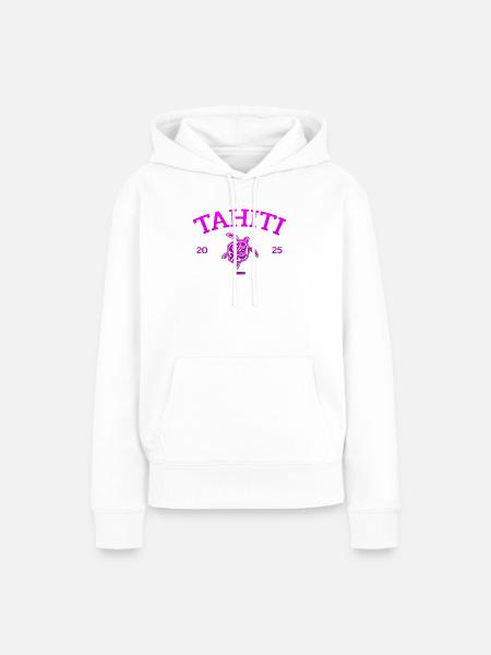 Tahiti - Turtle - French Polynesia - Schildkröte - Frauen Premium Bio Hoodie - Weiß