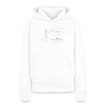 feliz natal, Weihnachtsstimmung, Leuchtturm, Meer - Frauen Premium Bio Hoodie - Weiß - Vorne - Julia (174cm)