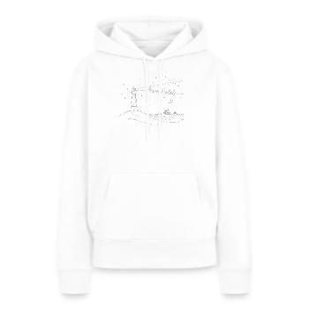 Buon Natale Weihnachten Leuchtturm Meer + Strand - Frauen Premium Bio Hoodie - Weiß - Vorne - Julia (174cm)