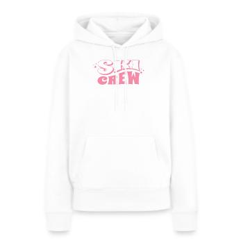 Pink Ski Crew Girls – Ladies Ski Design - Frauen Premium Bio Hoodie - Weiß - Vorne - Julia (174cm)