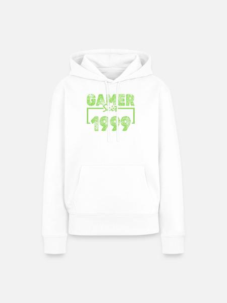 1999 - Frauen Premium Bio Hoodie - Weiß