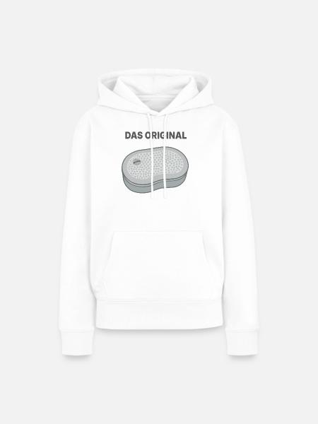 Originale DDR Brotbüchse - Frauen Premium Bio Hoodie - Weiß