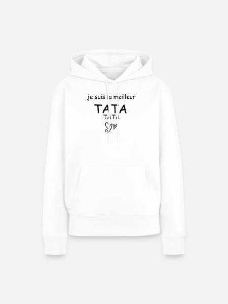 Ich bin der beste TATA - Frauen Premium Bio Hoodie - Weiß