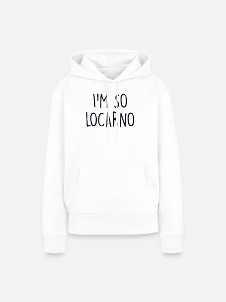 Locarno Switzerland Schweiz - Frauen Premium Bio Hoodie - Weiß
