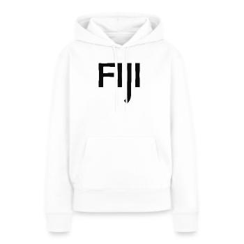 Fidji - Fidji - Îles - Pacifique - Mers du Sud - Sweat à capuche Premium bio Femme - blanc - Devant - Julia (174cm)