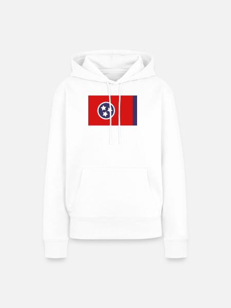 Tennessee-Flagge - Frauen Premium Bio Hoodie - Weiß