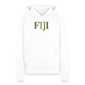 Fidji - Fidji - Îles - Pacifique - Mers du Sud - Sweat à capuche Premium bio Femme - blanc - Devant - Julia (174cm)