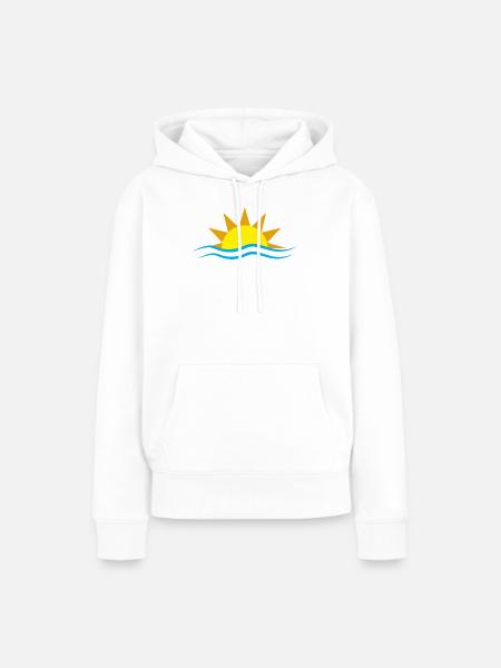Sonnenuntergang - Frauen Premium Bio Hoodie - Weiß