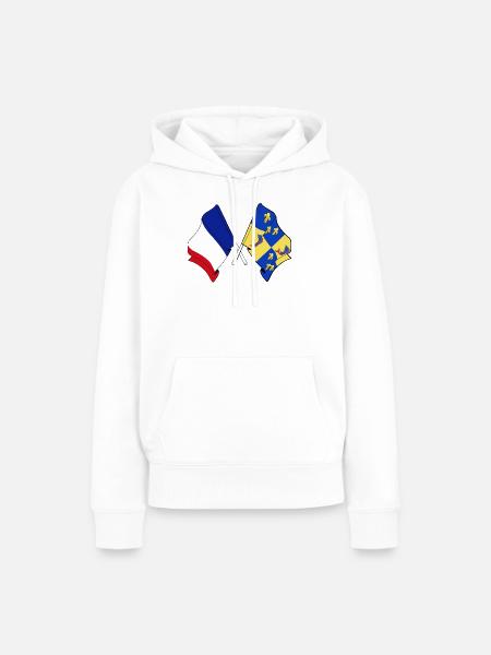 Dauphiné & Frankreich - Frauen Premium Bio Hoodie - Weiß