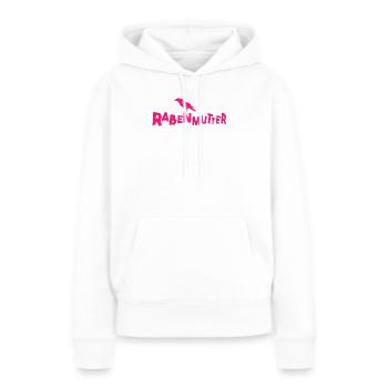 Mauvaise mère - mère - maman - maman - corbeau - Sweat à capuche Premium bio Femme - blanc - Devant - Julia (174cm)