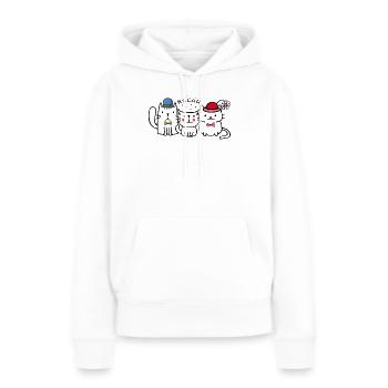 Carnaval Helau - Sweat à capuche Premium bio Femme - blanc - Devant - Julia (174cm)